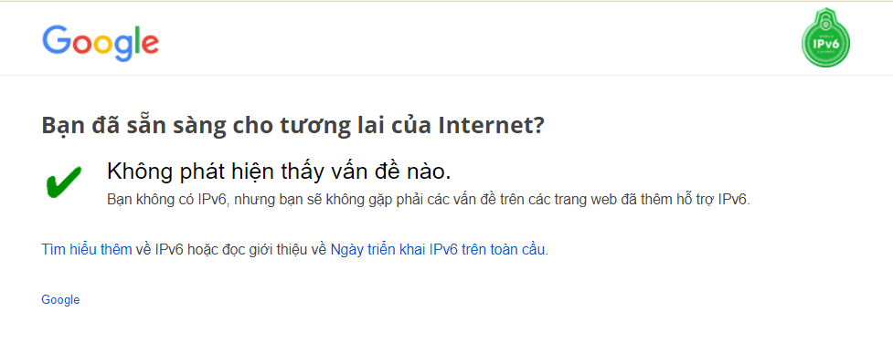 a google checking status of your ipv6