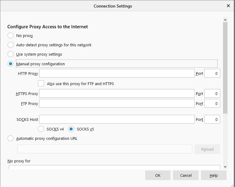 Sử dụng Proxy trên các trình duyệt hay dùng