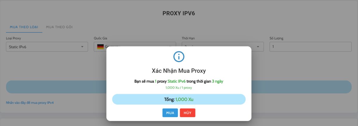 Screenshot 43 Hướng dẫn mua Proxy trên nền tảng ProxyV6.net