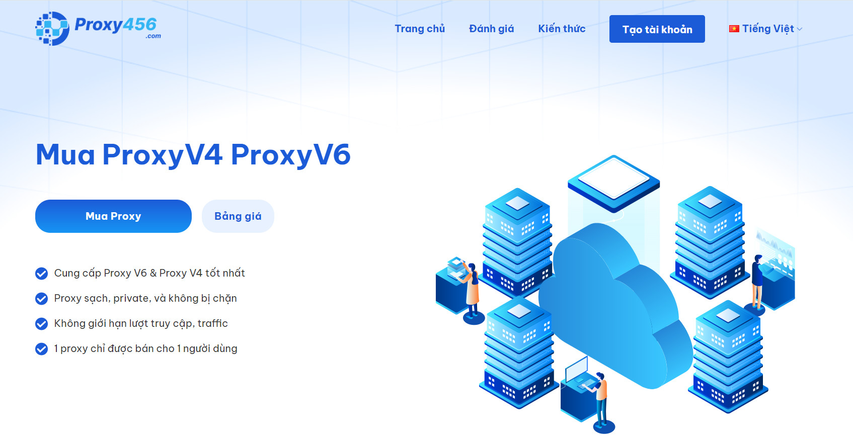 Proxy456 địa chỉ cung cấp Proxy uy tín