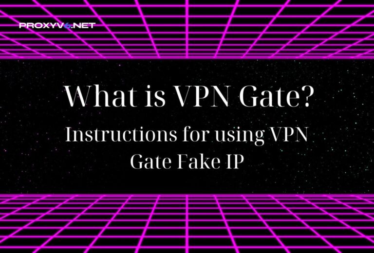 What is VPN Gate? Instructions for using VPN Gate Fake IP