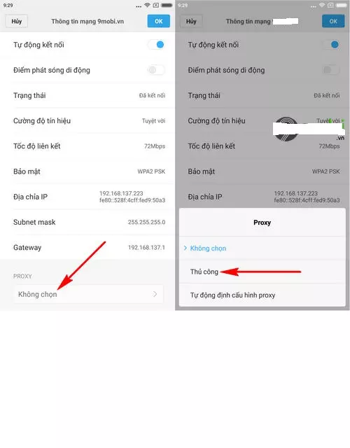 cai proxy cho dien thoai 6 Hướng dẫn cách cài Proxy cho điện thoại Android, IOS Cài đặt proxy cho điện thoại