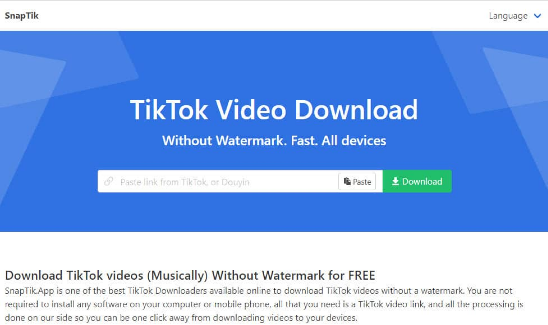 Cách download video TikTok không logo hàng loạt miễn phí