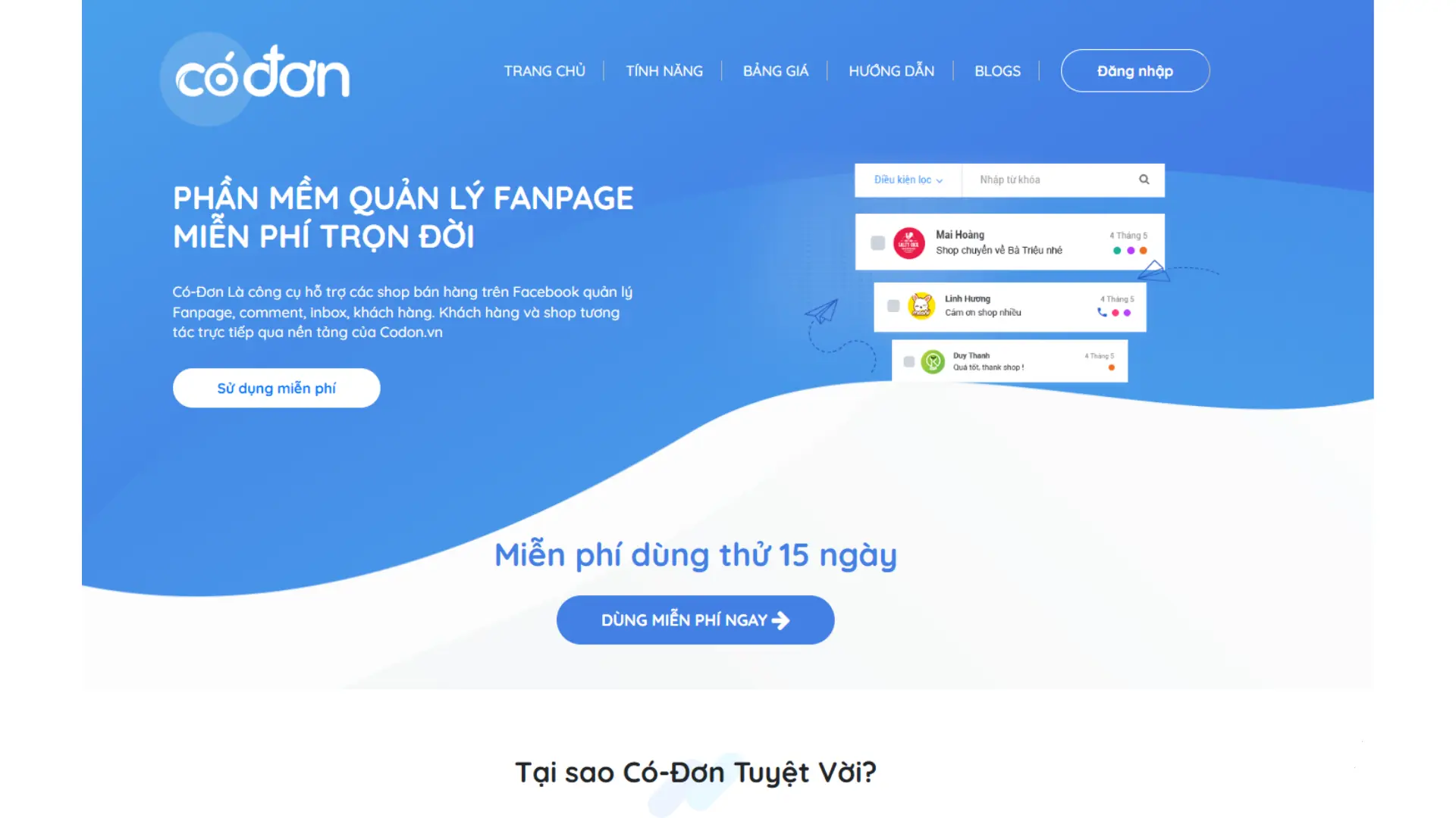 Phần mềm marketing Có Đơn