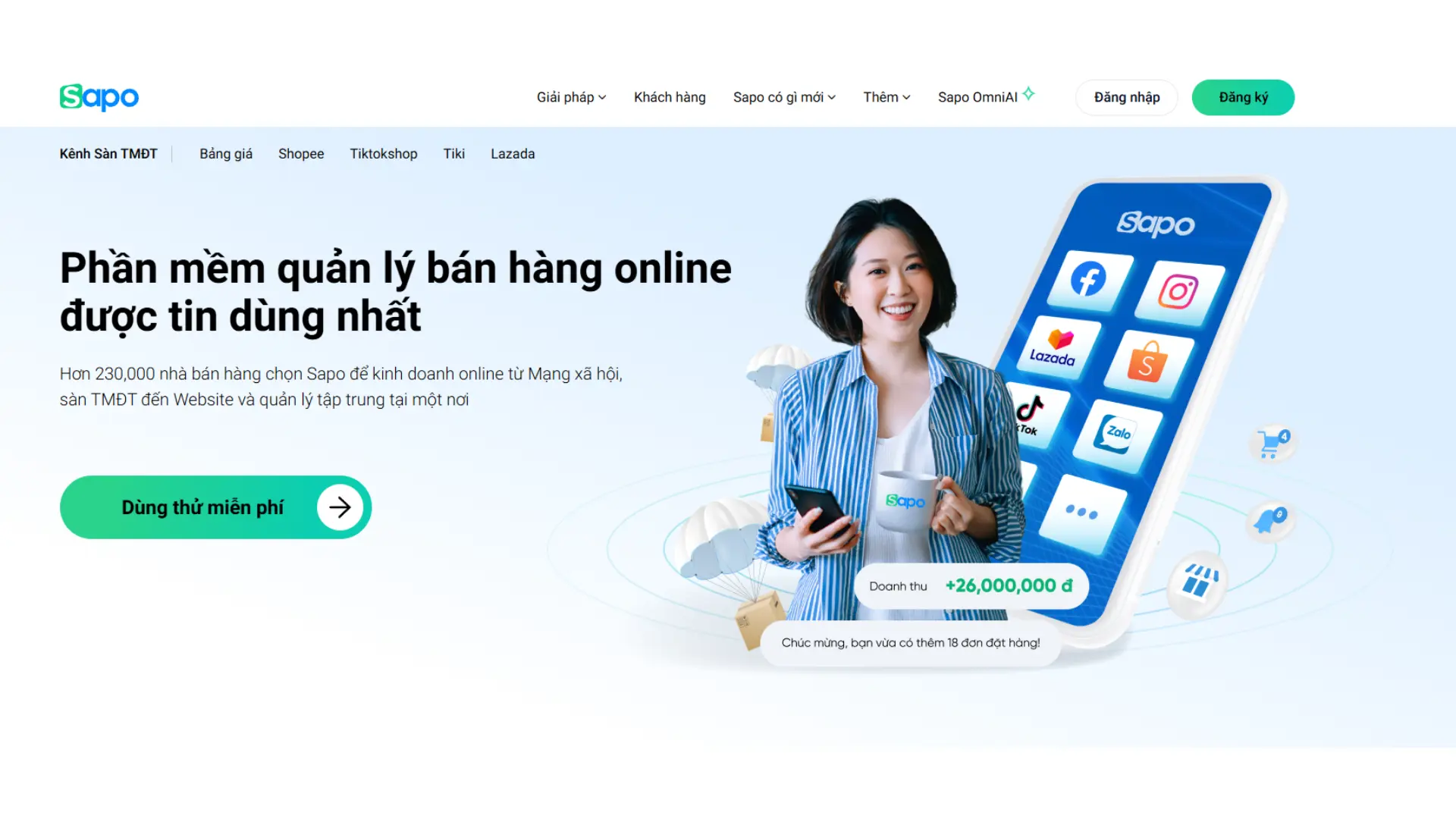 Phần mềm marketing Sapo GO