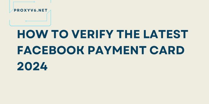 How to Verify Payment Card on Facebook in 2024?