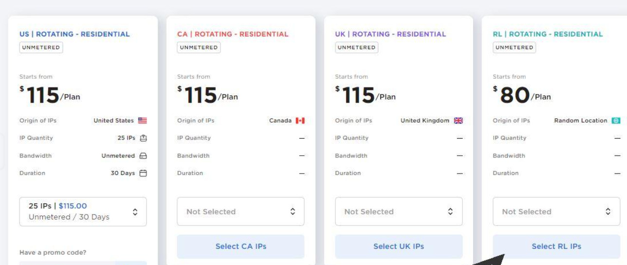 Details of Live Proxies Pricing Plans and Services