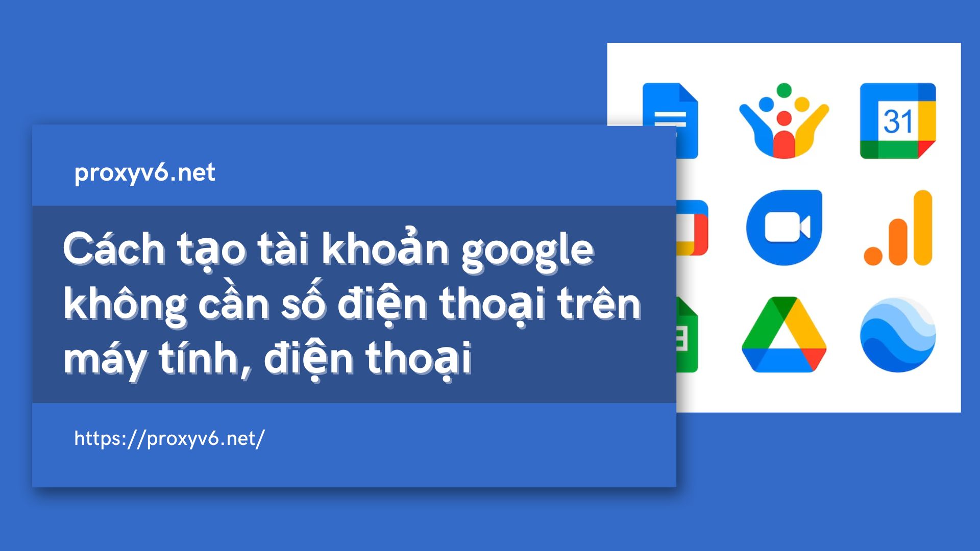 tạo tài khoản google