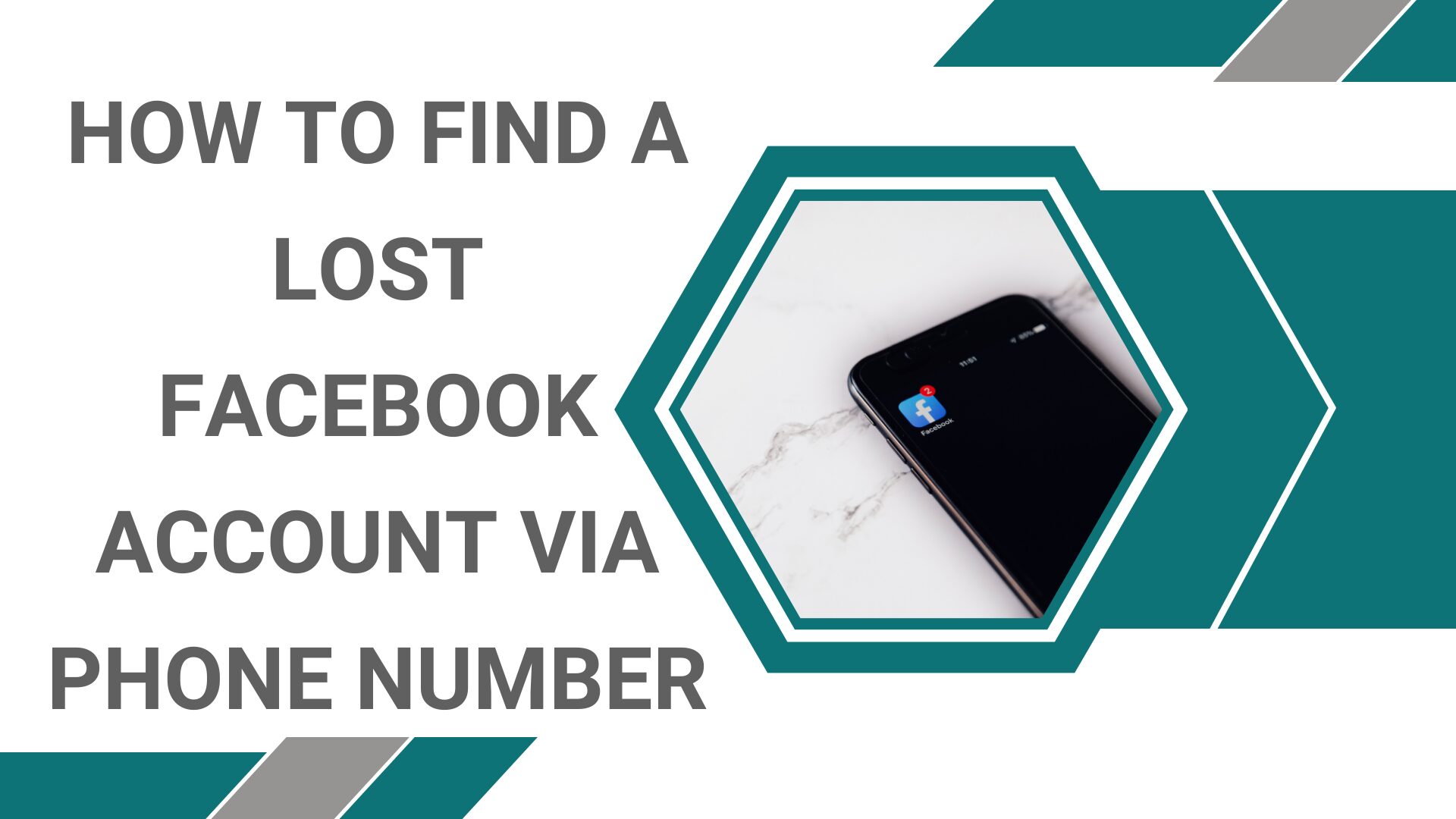 How to find a lost Facebook account via phone number