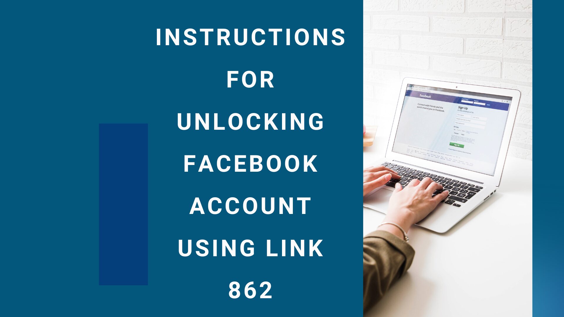 Instructions for unlocking Facebook account using link 862