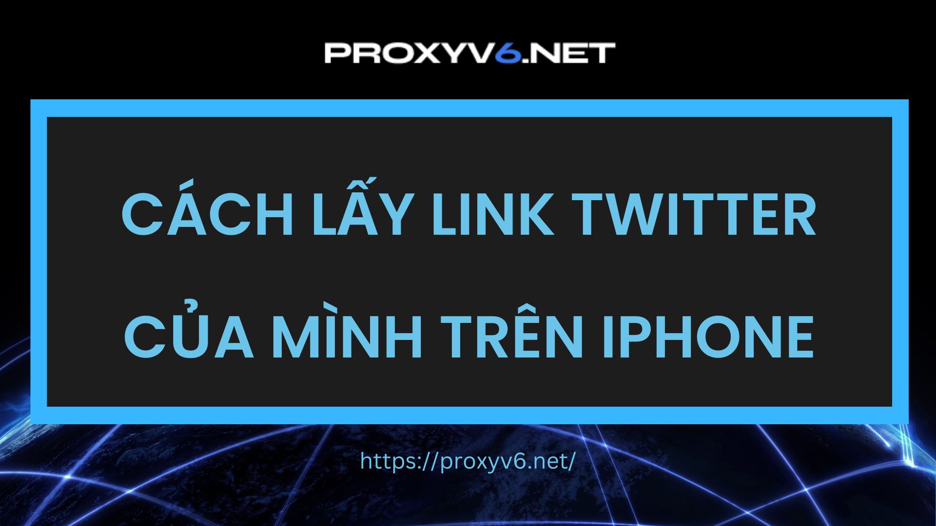 Cách lấy link twitter của mình trên Iphone