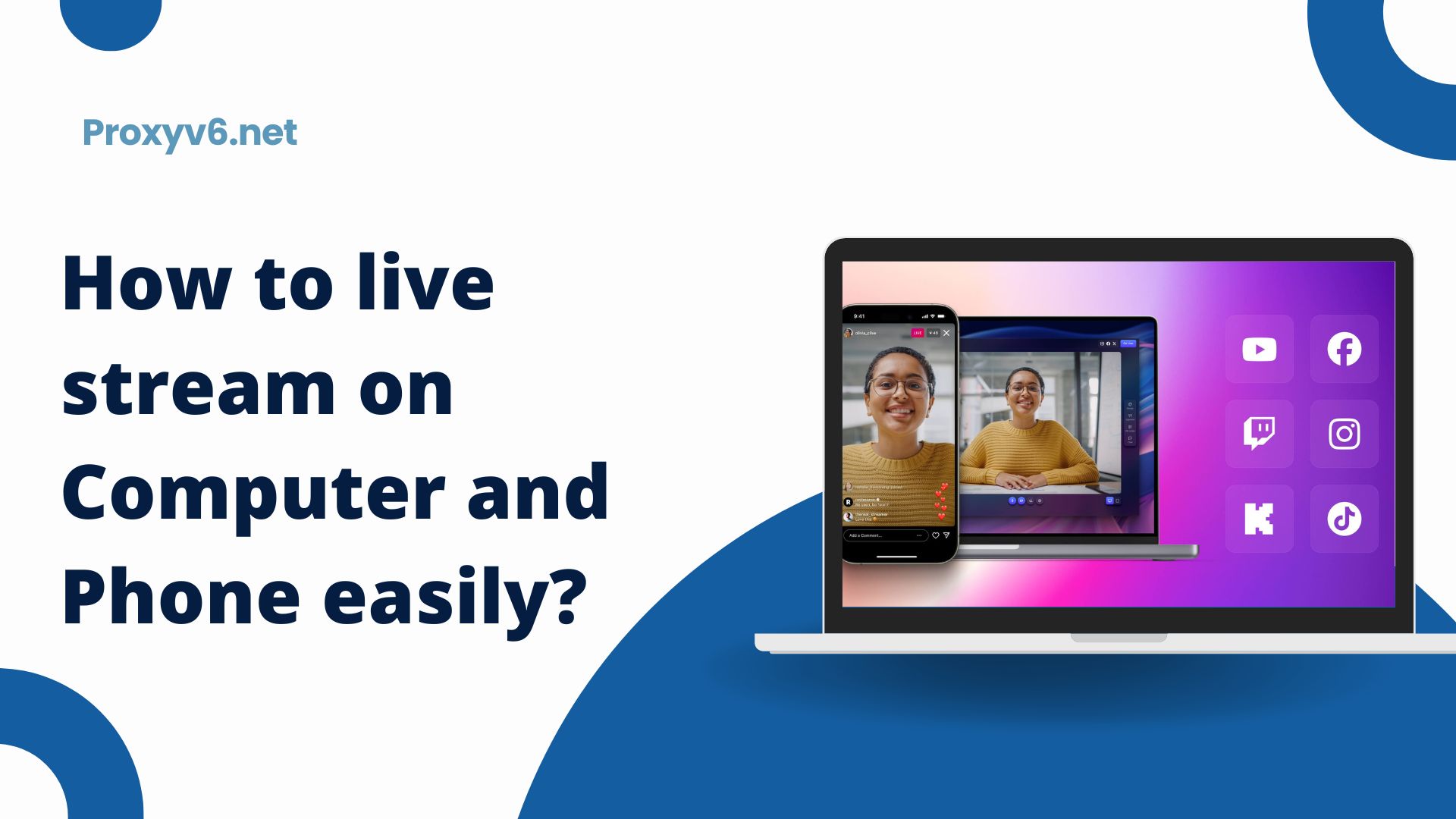 How to Live Stream on Computer and Phone Easily