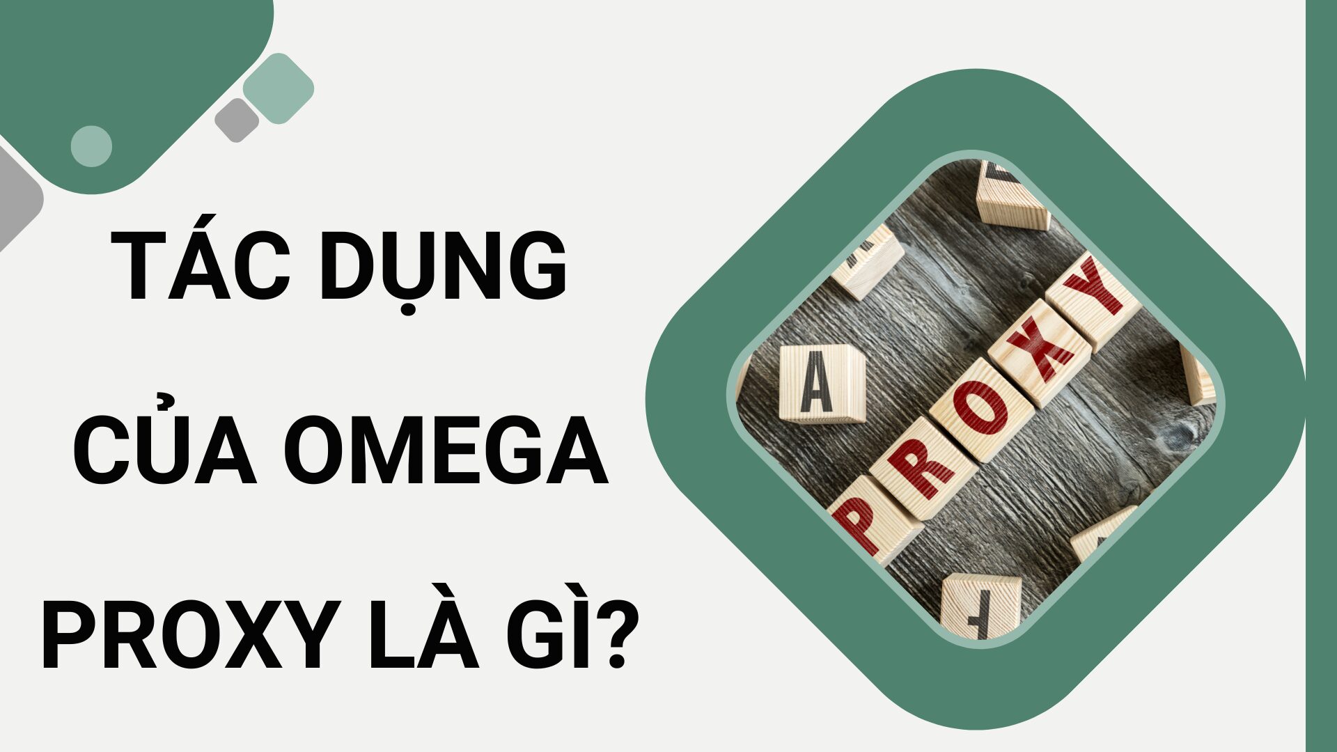 Tác dụng của Omega Proxy là gì?