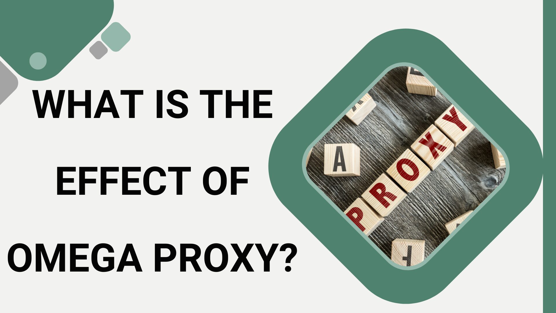 What is the effect of Omega Proxy?