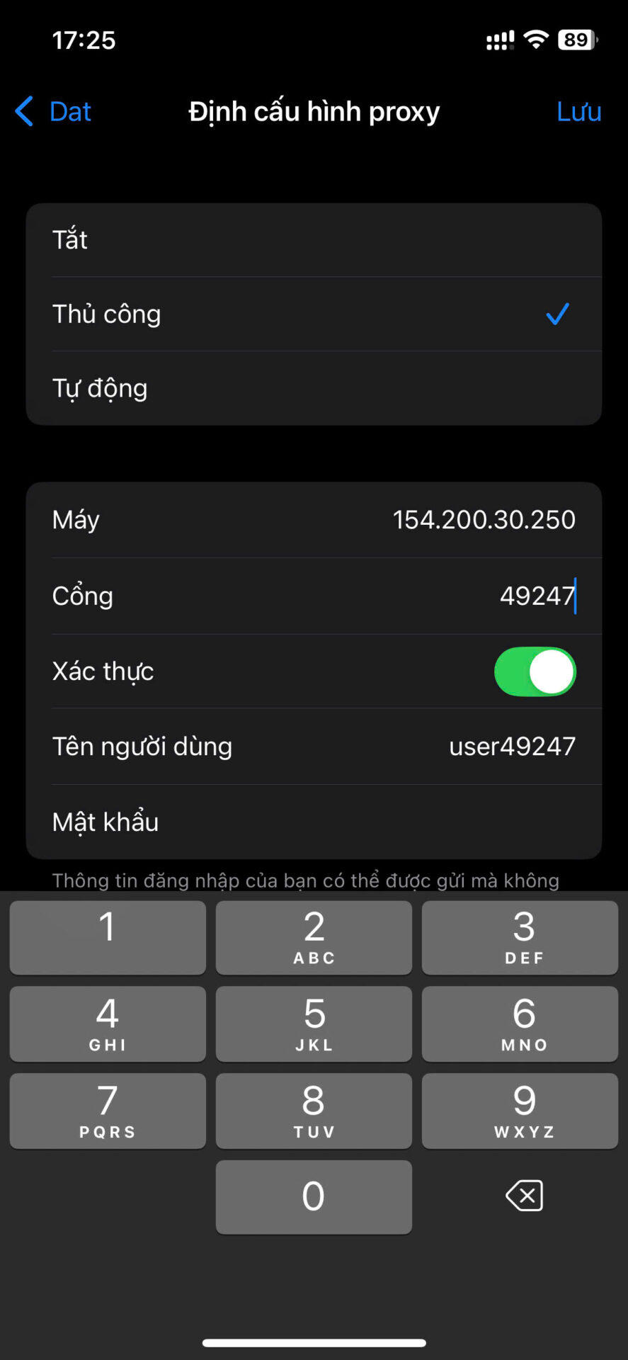 cài proxy cho điện thoại