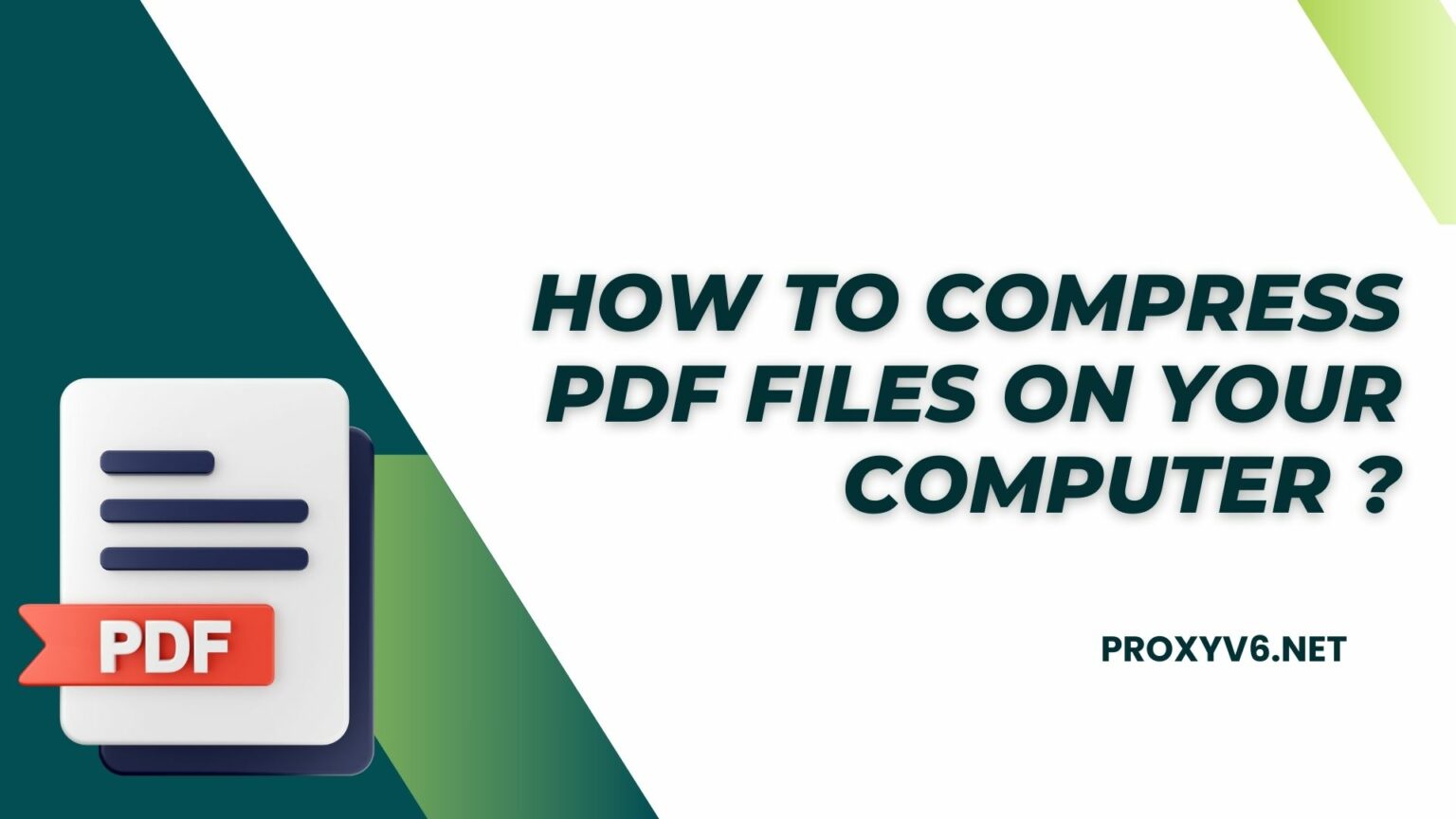 How to compressing files pdf on your computer 