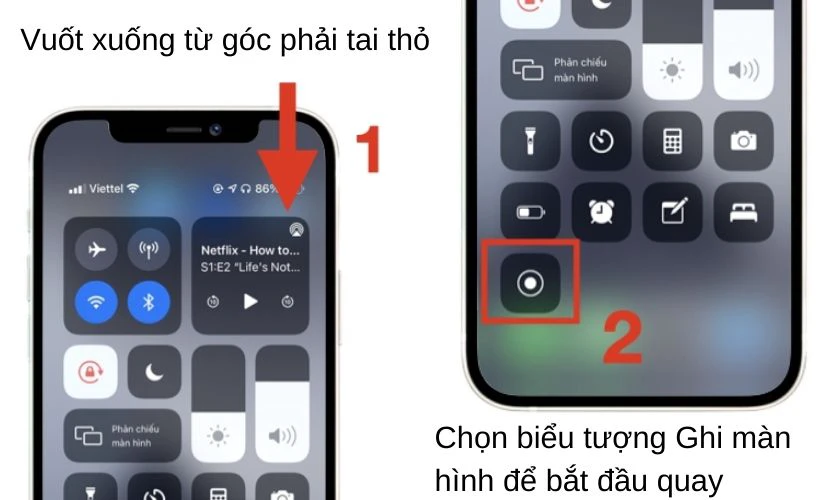 quay màn hình iphone