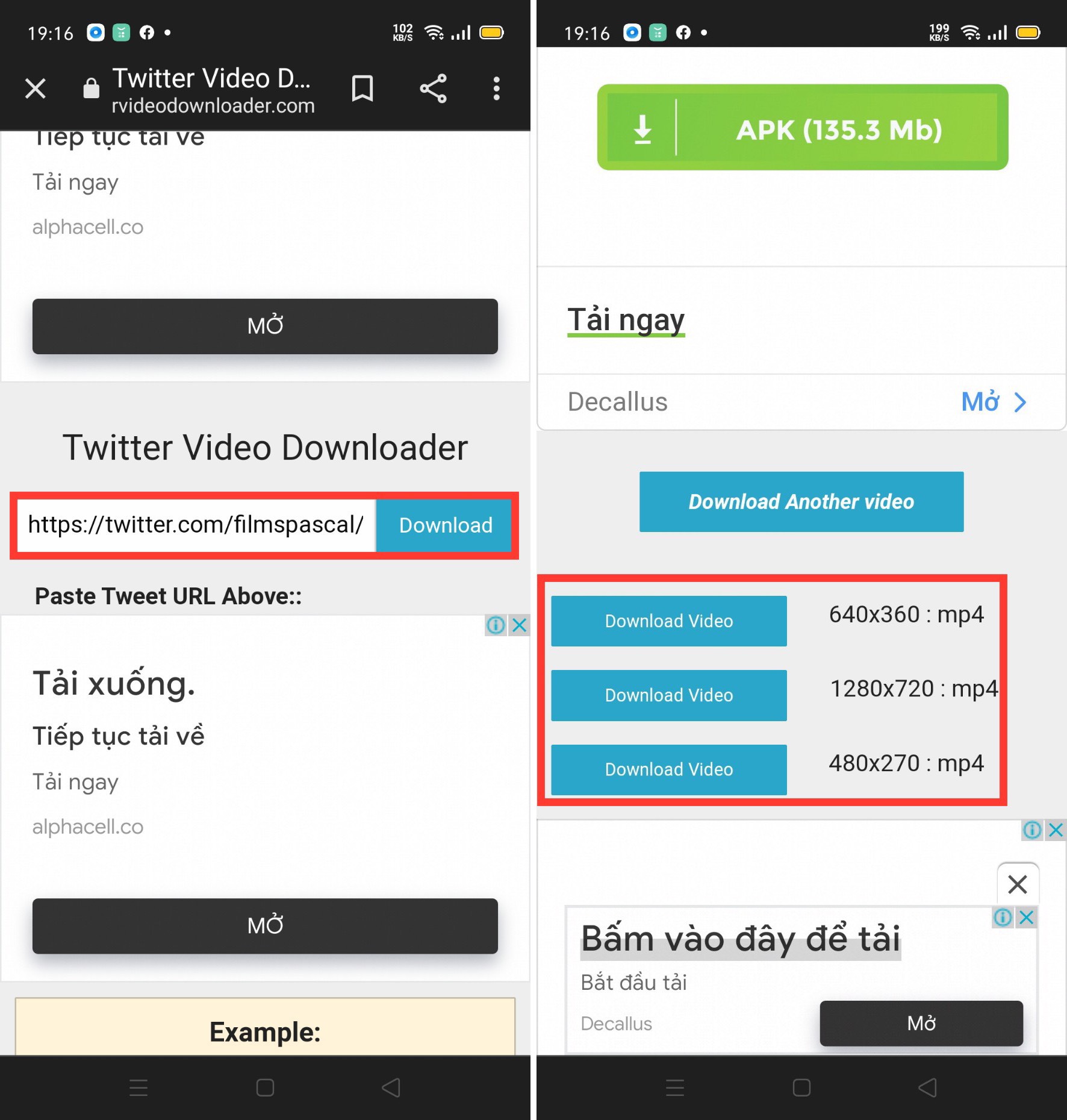 download Twitter video