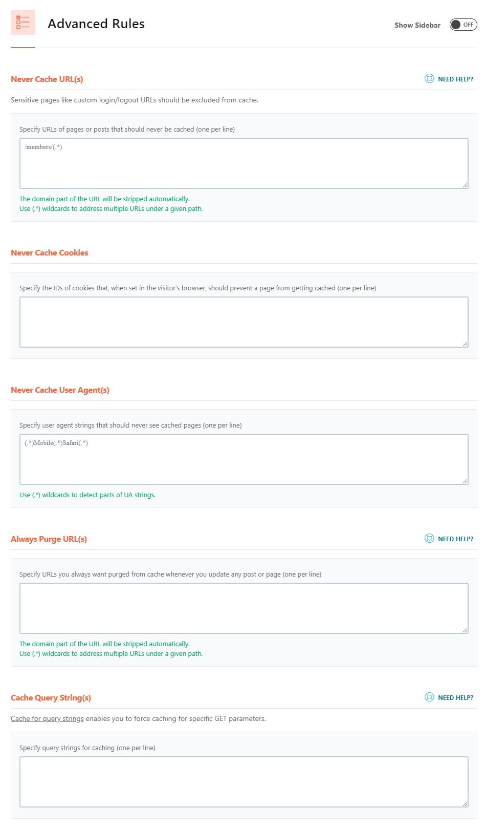 Advanced Rules – Quy tắc nâng cao