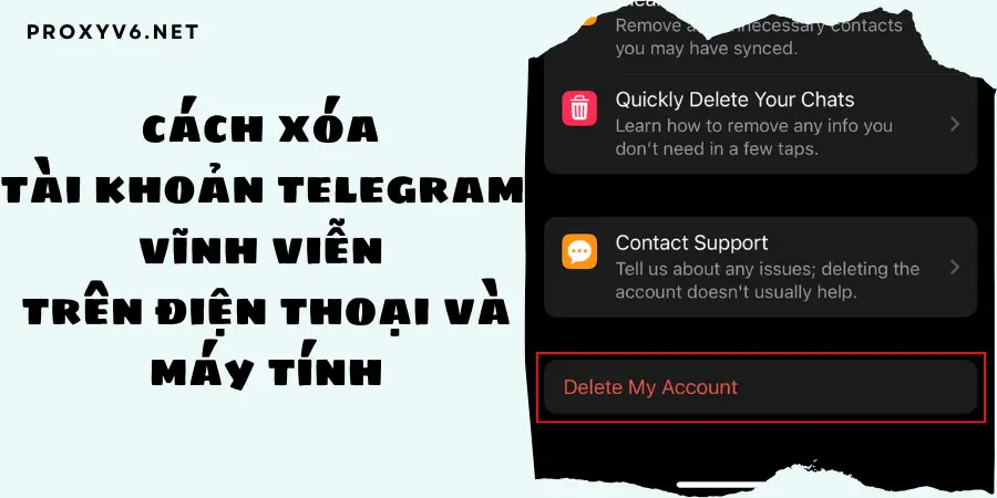 Cách xóa tài khoản Telegram vĩnh viễn trên điện thoại và máy tính