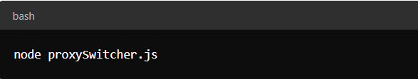 Simple Proxy Switcher