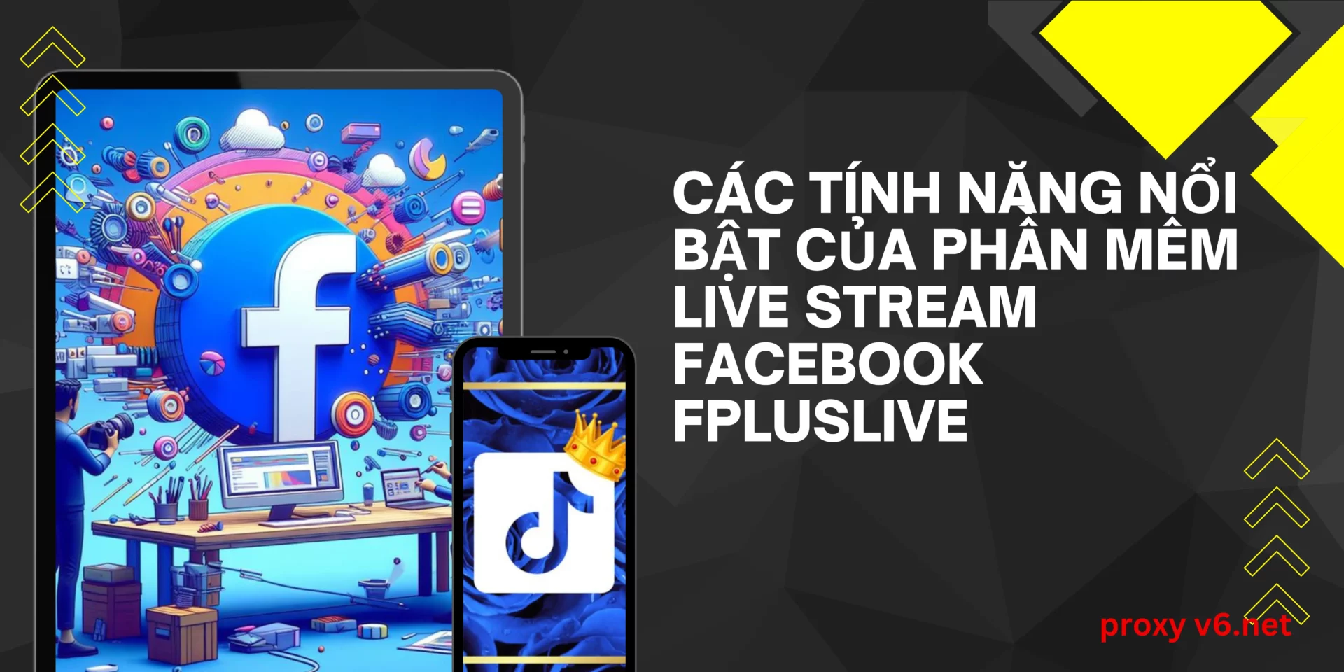 Hướng dẫn tải phần mềm live stream Facebook Fpluslive